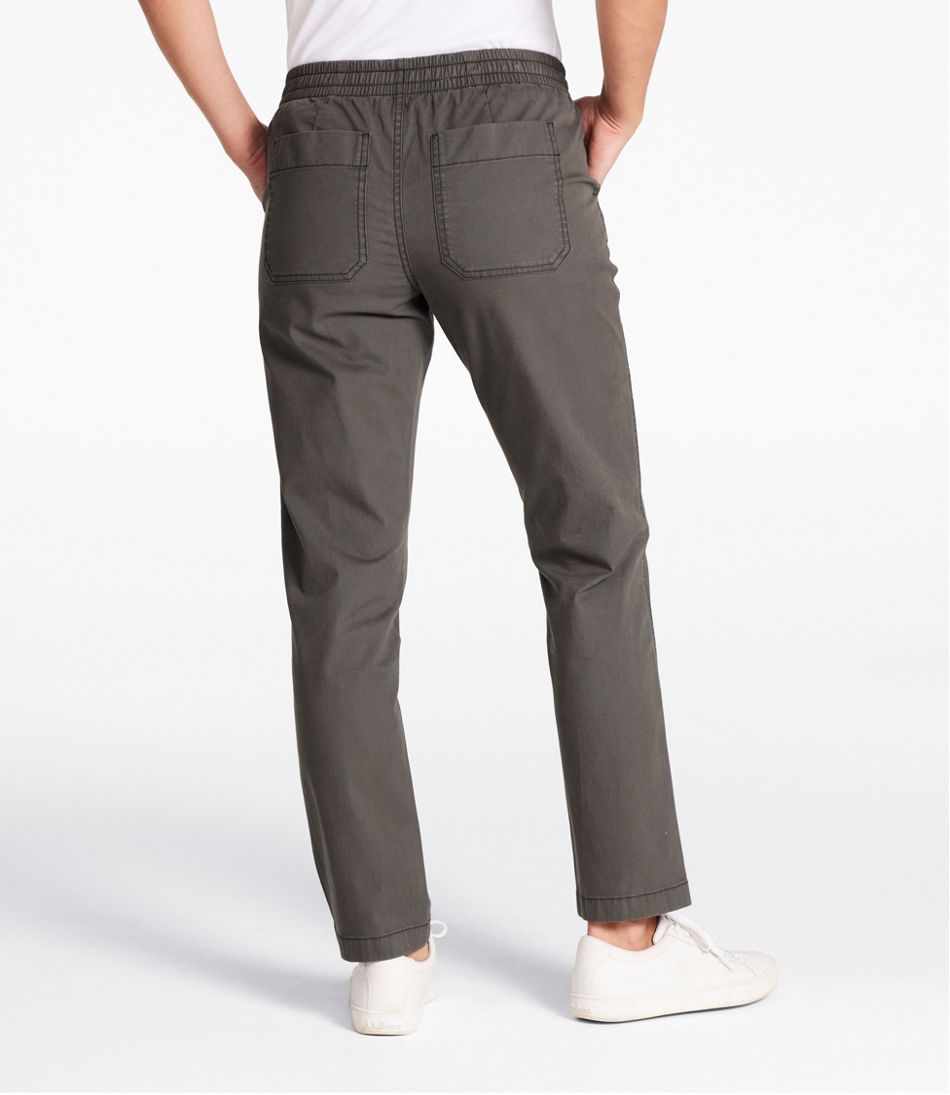 Women's Lakewashed Chino Pants, Mid-Rise Pull-On Ankle L.L.Bean Featured