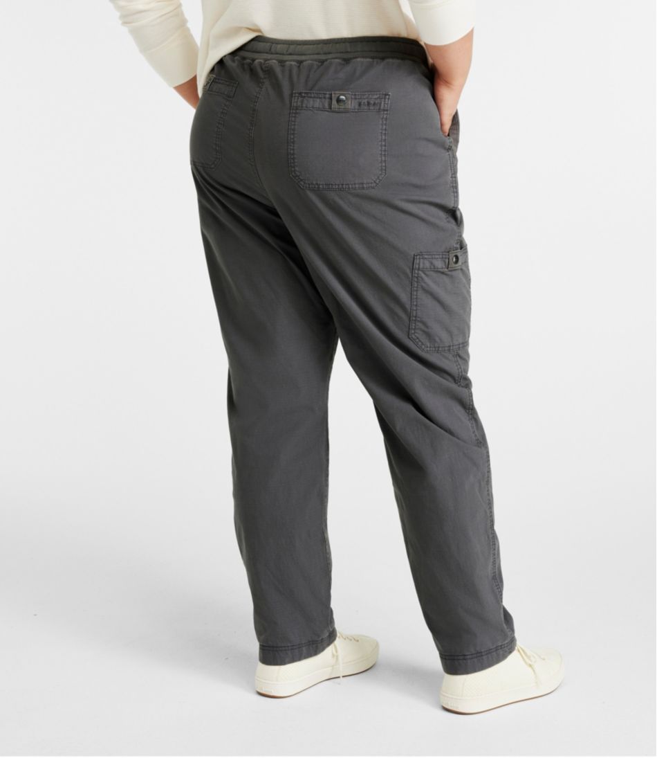 Women's Stretch Ripstop Pull-On Pants, Slim-Leg Fleece-Lined L.L.Bean Trending