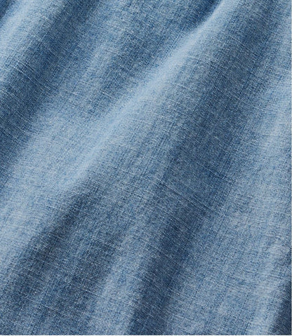 Women's Lakewashed Pull-On Chinos, Mid-Rise Chambray Ankle Pants L.L.Bean Top Pick