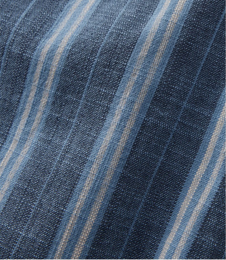 Women's Lakewashed Pull-On Chinos, Mid-Rise Wide-Leg Stripe Chambray L.L.Bean Recommended