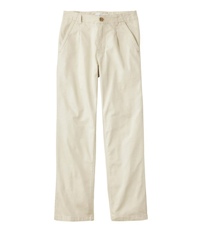 Women's Signature Easy-Cotton Pleated Chinos, Ankle L.L.Bean Essential