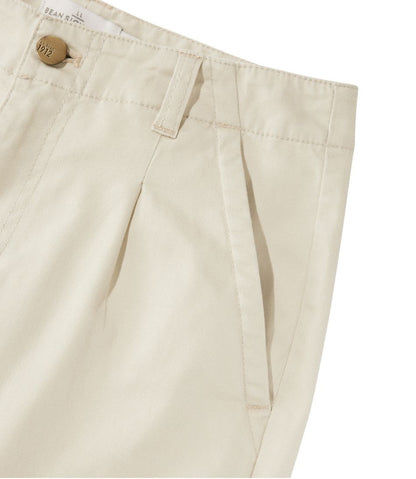 Women's Signature Easy-Cotton Pleated Chinos, Ankle L.L.Bean Essential