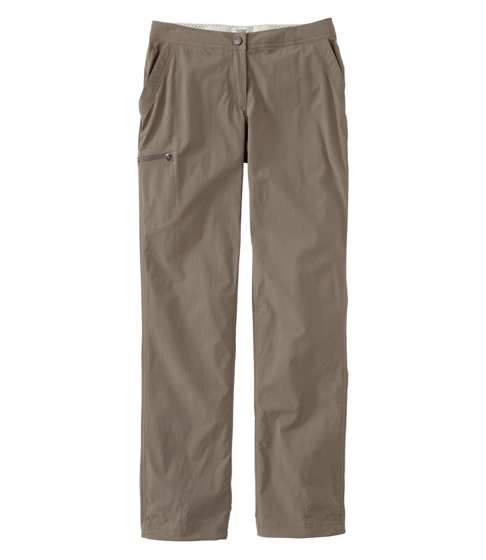 Women's Water-Repellent Comfort Trail Pants, Mid-Rise Straight-Leg L.L.Bean Essential