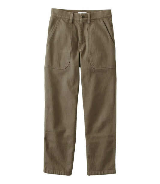 Women's Signature Washed Cotton Barrel Pants, High-Rise Tapered Leg L.L.Bean Everyday