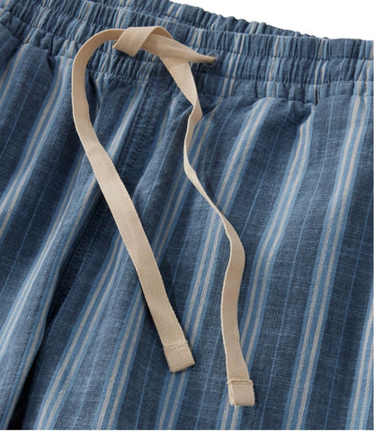 Women's Lakewashed Pull-On Chinos, Mid-Rise Tapered-Leg Chambray Ankle Pants L.L.Bean New