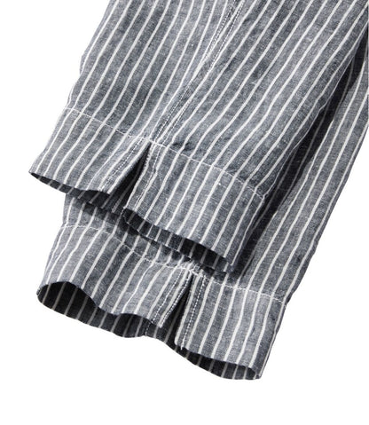 Women's Premium Linen Pull-On Ankle Pants, Mid-Rise Tapered-Leg Stripe L.L.Bean Featured