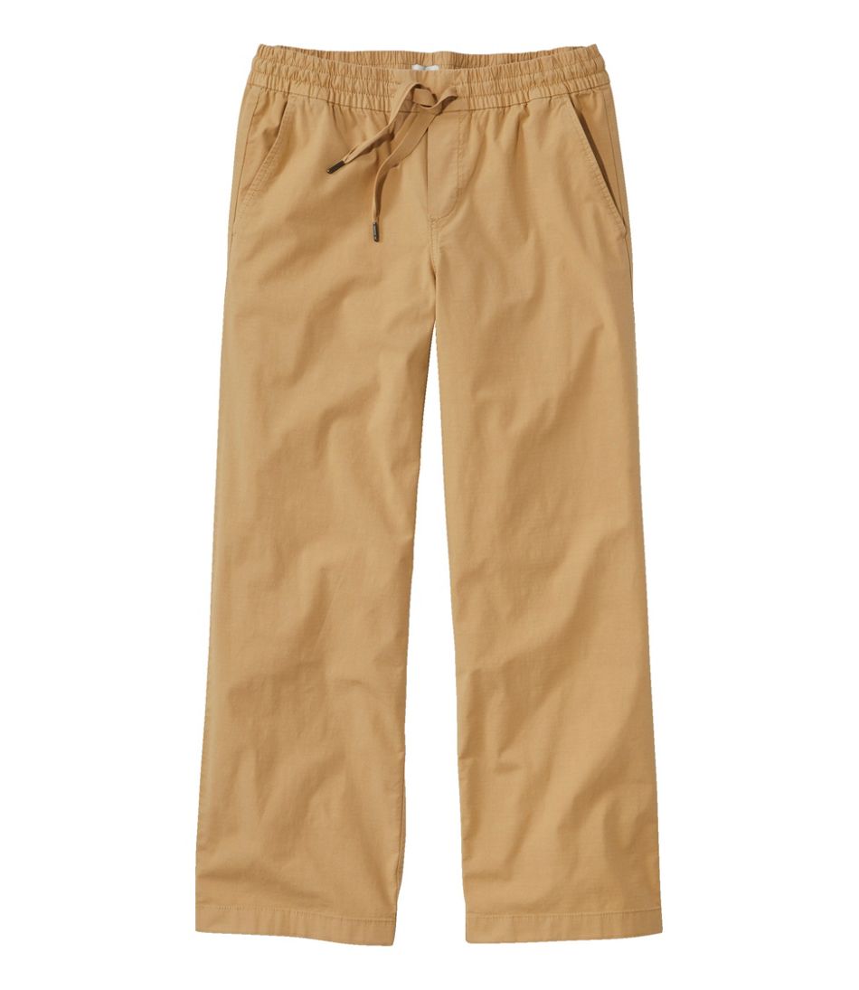 Women's Stretch Ripstop Pull-On Pants, Wide-Leg Ankle L.L.Bean Trending