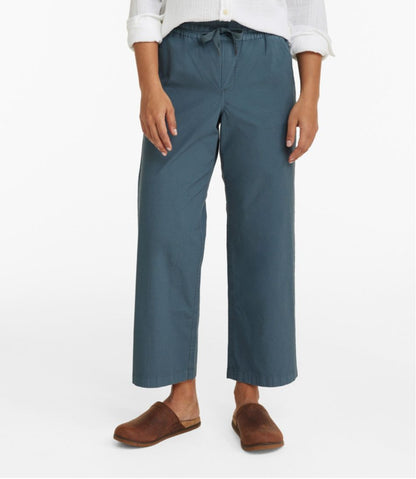 Women's Stretch Ripstop Pull-On Pants, Wide-Leg Ankle L.L.Bean Trending