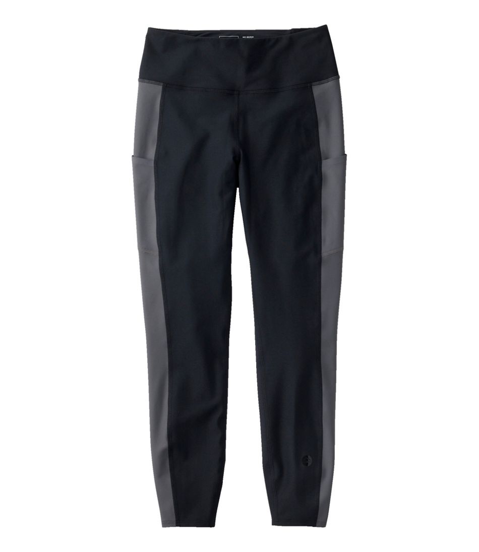 Women's L.L.Bean Everyday Performance 7/8 Leggings, High-Rise Pocket Colorblock L.L.Bean Recommended