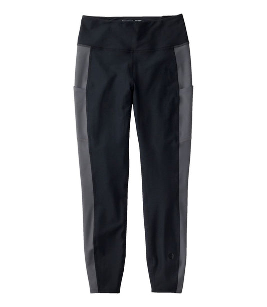 Women's L.L.Bean Everyday Performance 7/8 Leggings, High-Rise Pocket Colorblock L.L.Bean Recommended