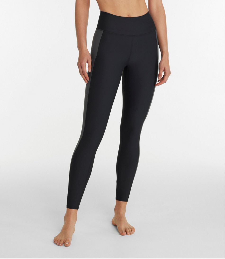 Women's L.L.Bean Everyday Performance 7/8 Leggings, High-Rise Pocket Colorblock L.L.Bean Recommended