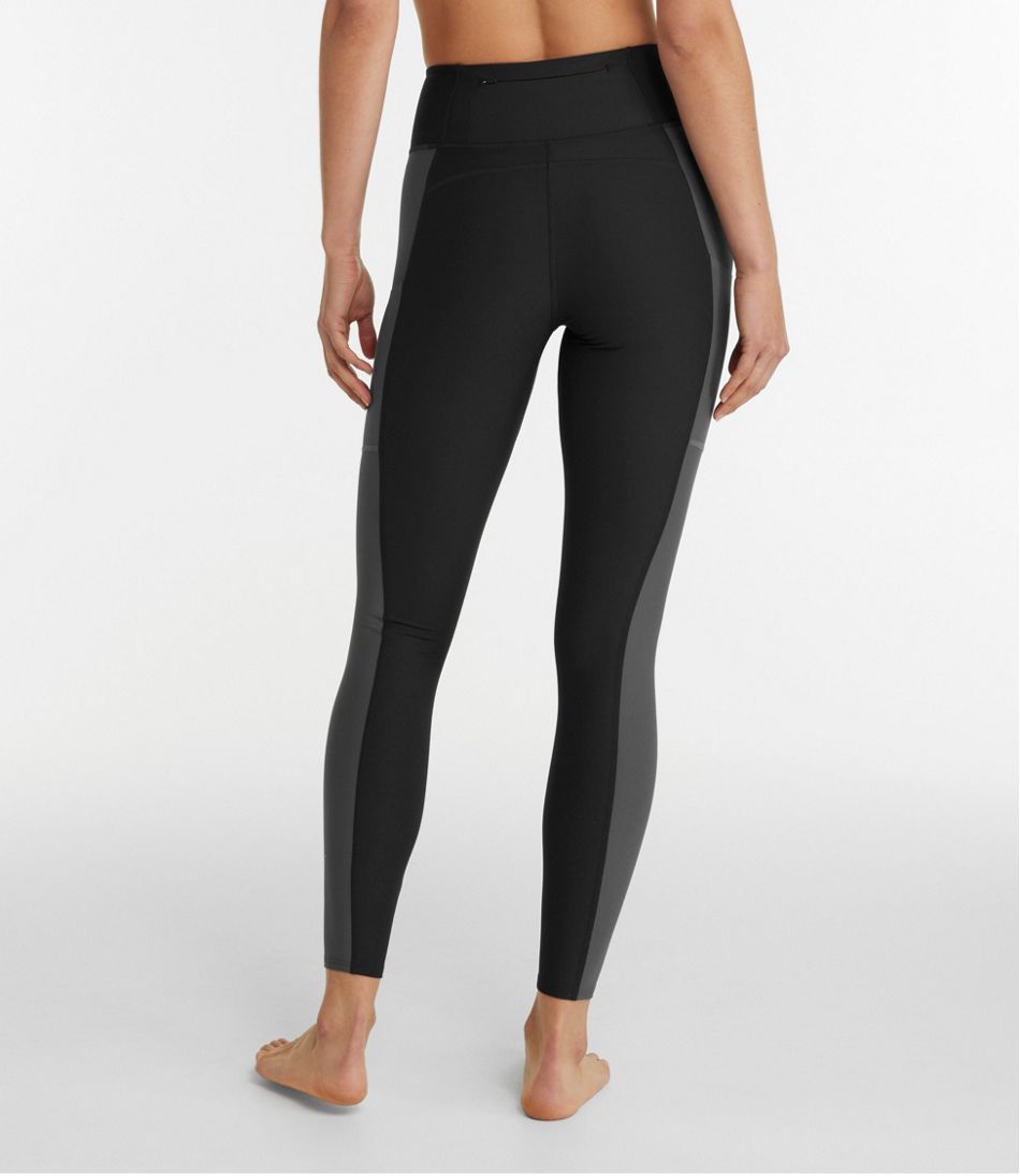 Women's L.L.Bean Everyday Performance 7/8 Leggings, High-Rise Pocket Colorblock L.L.Bean Recommended