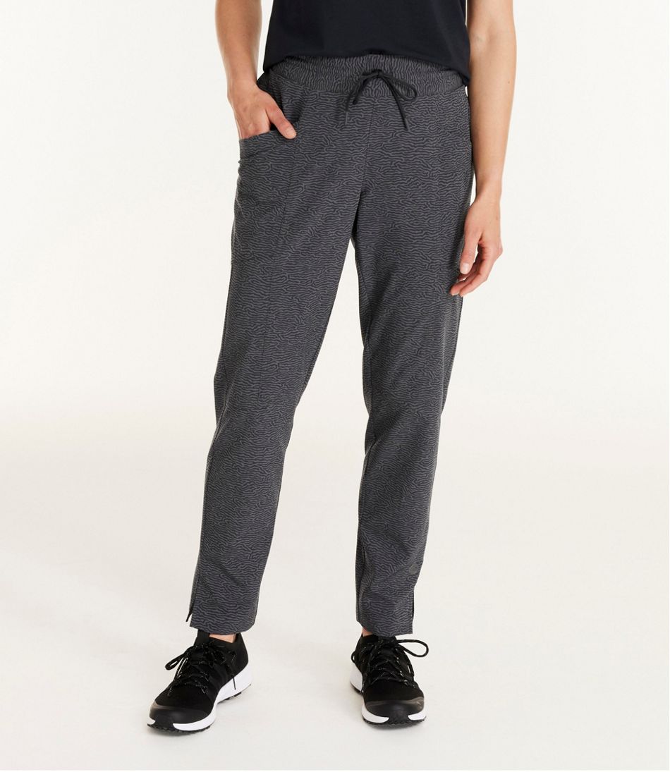 Women's VentureStretch Woven Ankle Pants, Mid-Rise Print L.L.Bean Classic