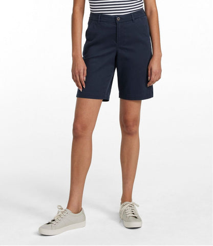 Women's Comfort Stretch Shorts, Chino Bermudas 9" L.L.Bean New