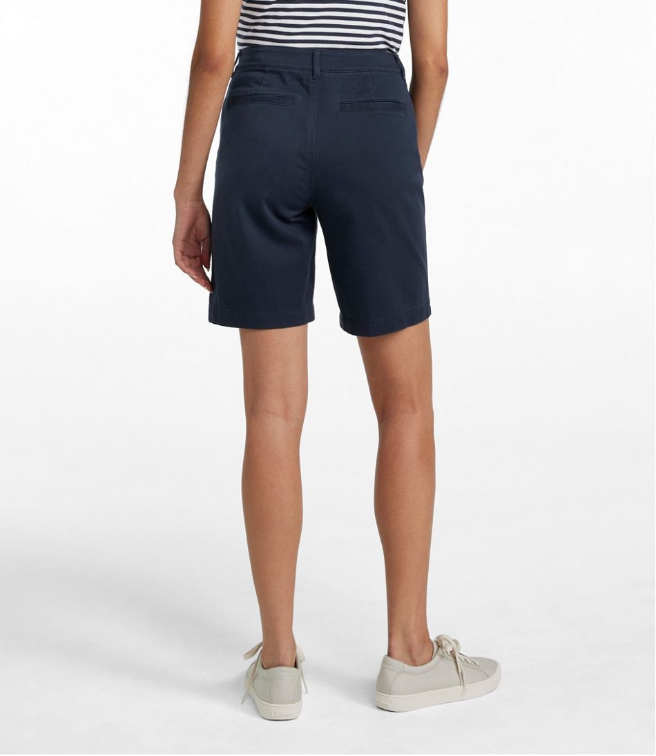 Women's Comfort Stretch Shorts, Chino Bermudas 9" L.L.Bean New