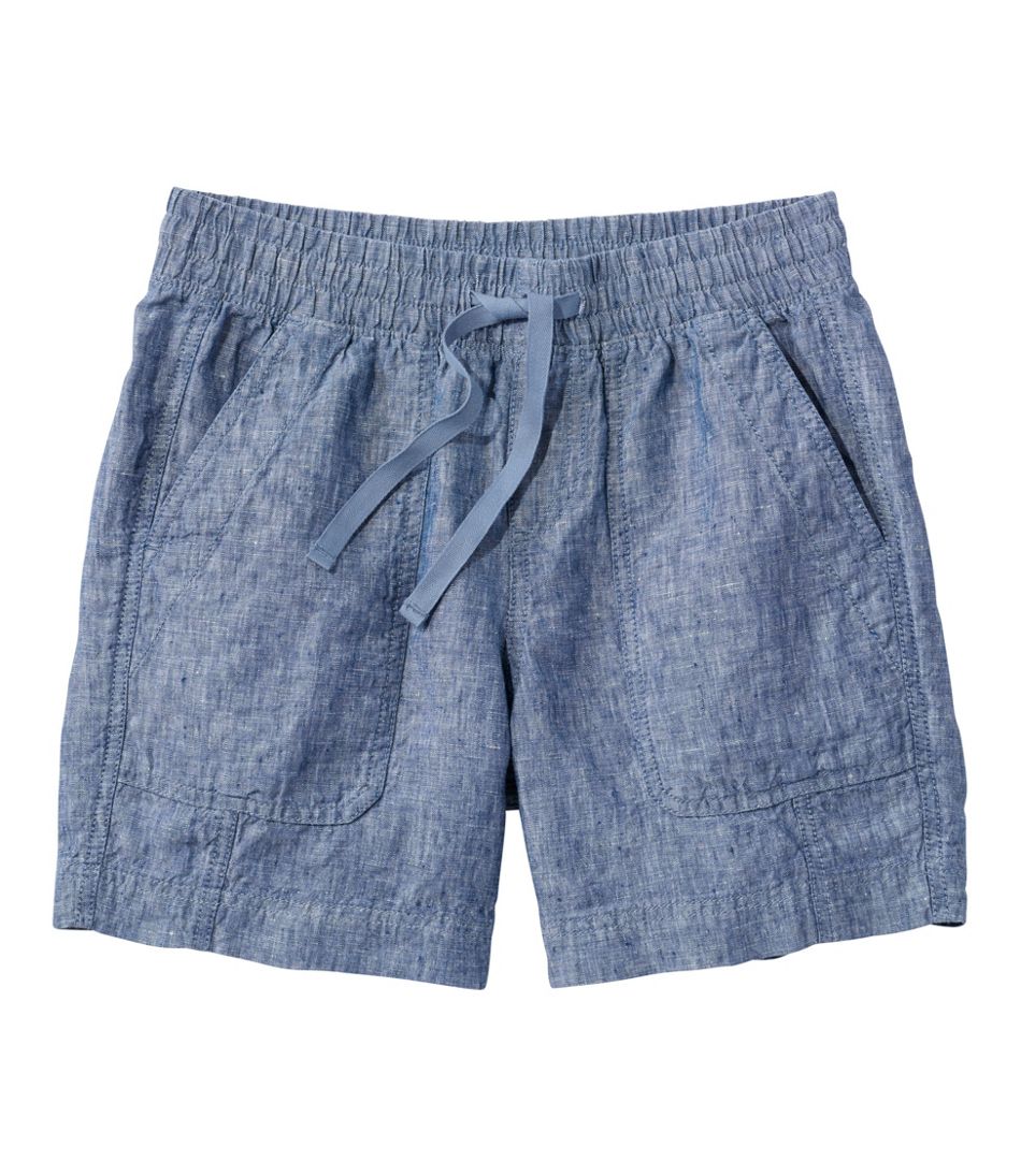 Women's Premium Washable Linen Shorts, Mid-Rise 6" L.L.Bean Popular