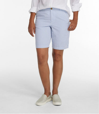 Women's Comfort Stretch Shorts, Seersucker Bermudas 9" L.L.Bean Everyday