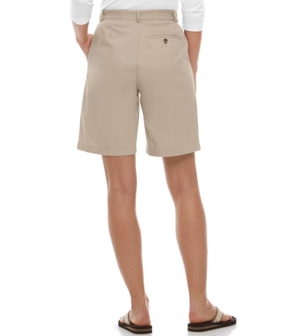 Women's Wrinkle-Free Bayside Shorts, Ultra High-Rise Hidden Comfort Waist 9" L.L.Bean New
