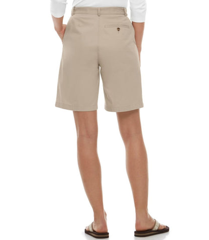 Women's Wrinkle-Free Bayside Shorts, Ultra High-Rise Hidden Comfort Waist 9" L.L.Bean New
