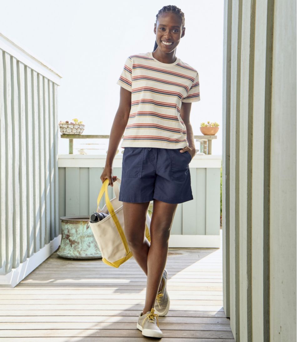 Women's Sunwashed Canvas Shorts L.L.Bean Trending