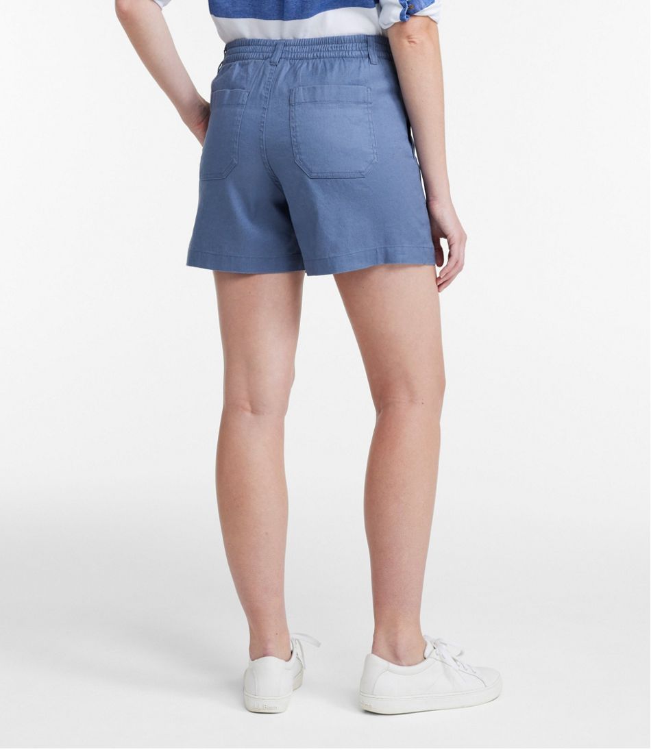 Women's Comfort Stretch Cotton/Linen Shorts, High-Rise 7" L.L.Bean Top Pick