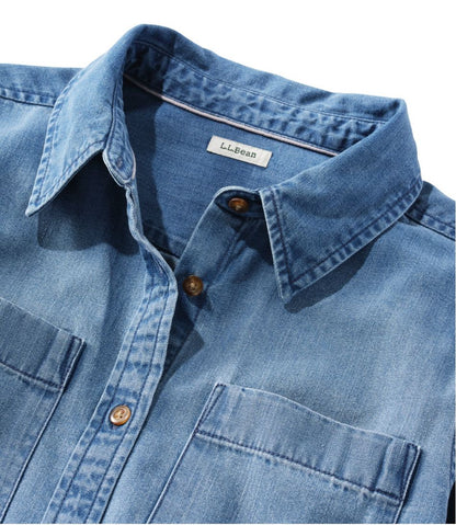 Women's L.L. Bean Heritage Washed Denim Shirt Dress L.L.Bean Essential