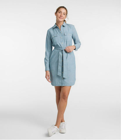 Women's Signature Camp Shirt Dress, Button-Front L.L.Bean Everyday