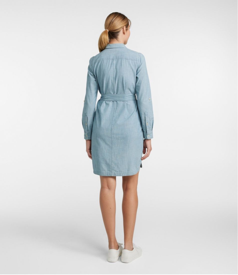 Women's Signature Camp Shirt Dress, Button-Front L.L.Bean Everyday