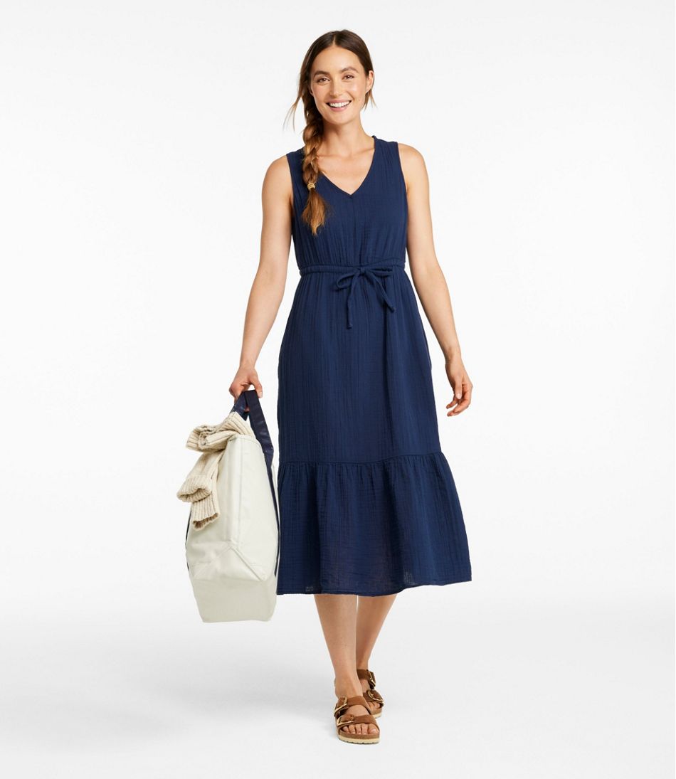 Women's Cloud Gauze Midi Dress L.L.Bean Value