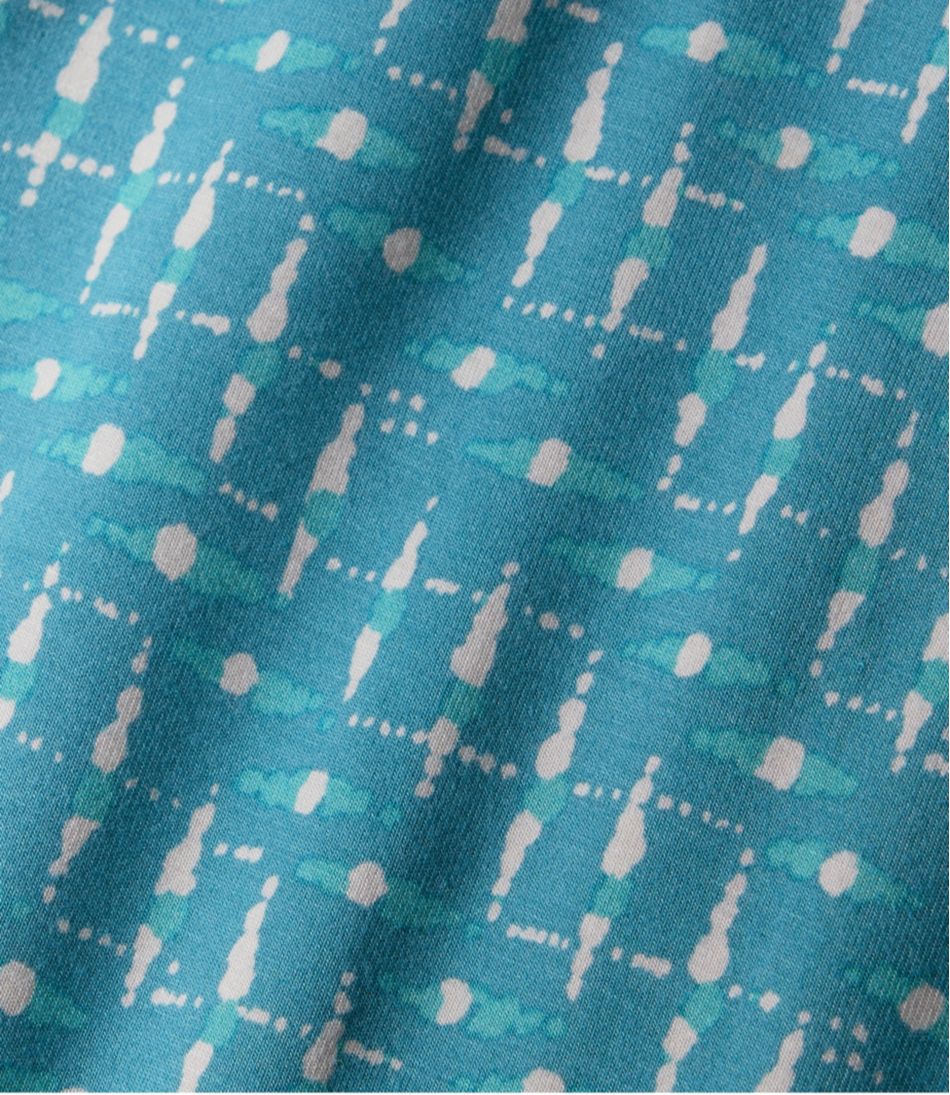 Women's Summer Knit Dress, Short-Sleeve Print L.L.Bean New