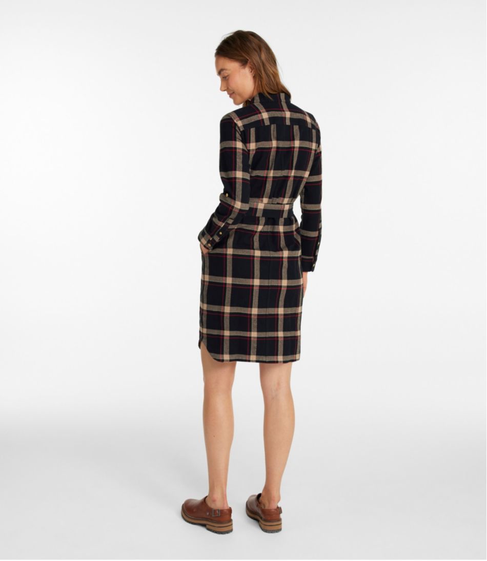 Women's Signature Camp Flannel Shirt Dress, Button-Front L.L.Bean Recommended