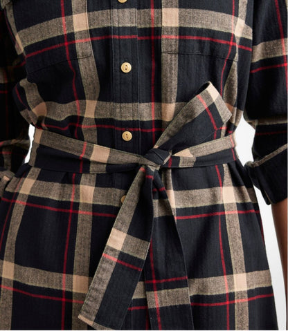 Women's Signature Camp Flannel Shirt Dress, Button-Front L.L.Bean Recommended