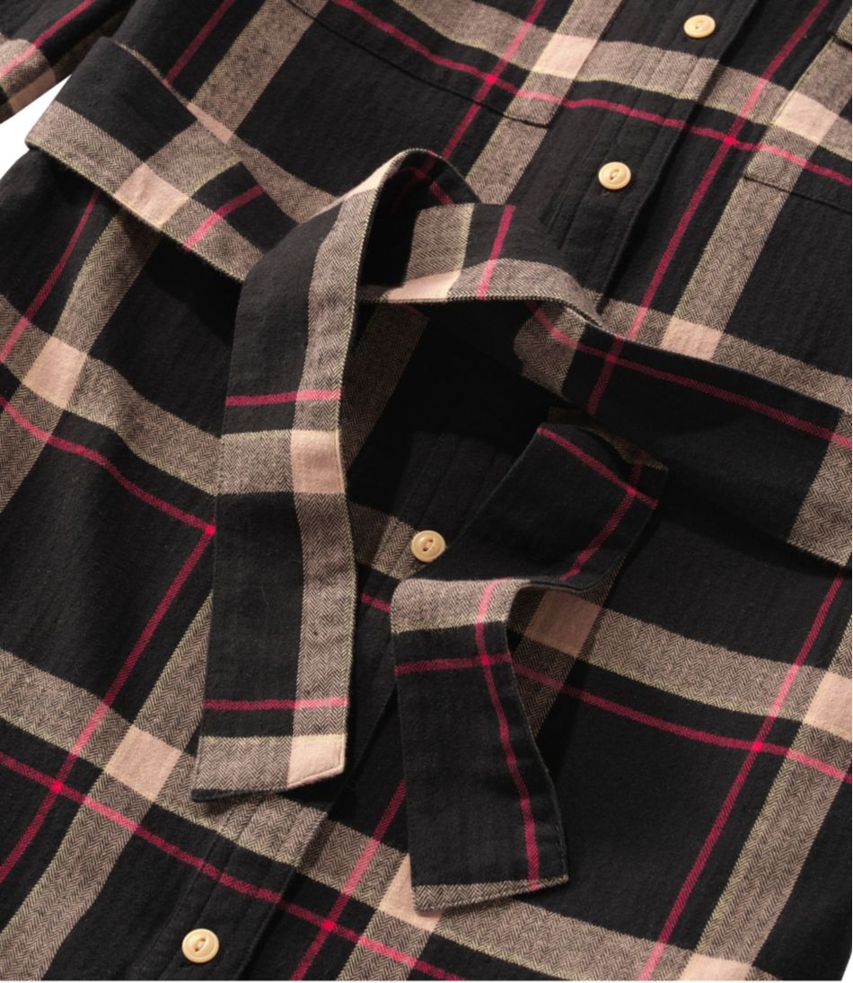 Women's Signature Camp Flannel Shirt Dress, Button-Front L.L.Bean Recommended