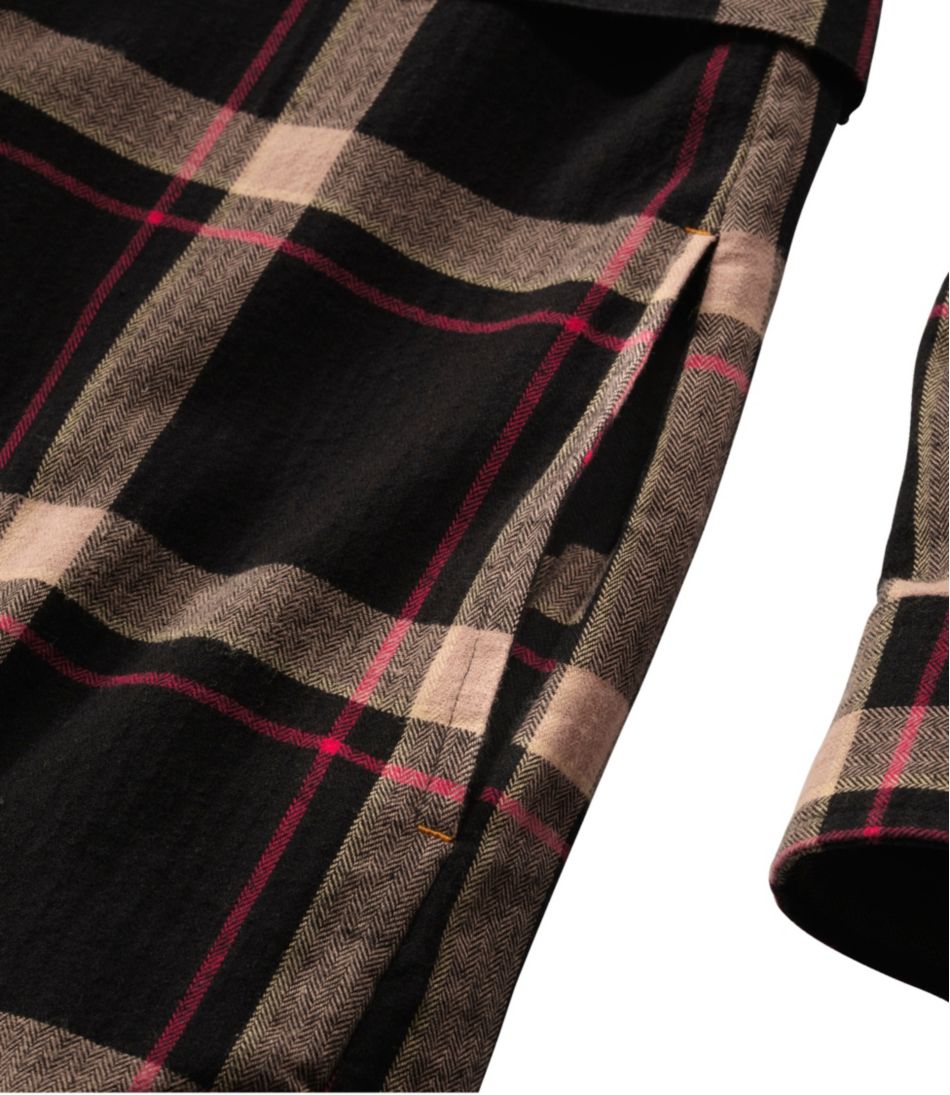 Women's Signature Camp Flannel Shirt Dress, Button-Front L.L.Bean Recommended