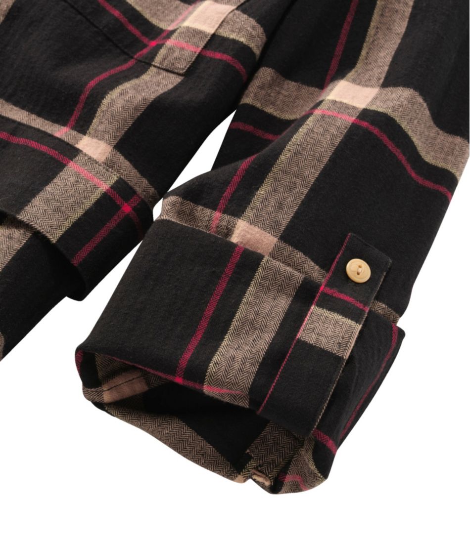 Women's Signature Camp Flannel Shirt Dress, Button-Front L.L.Bean Recommended