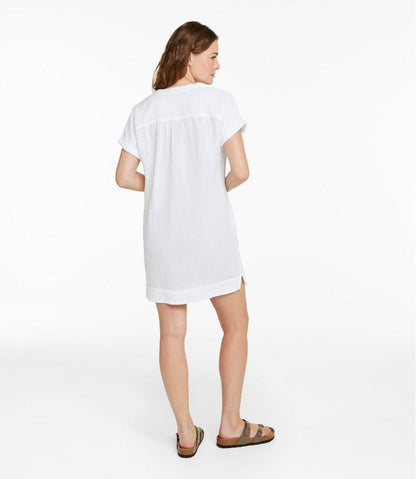 Women's Cloud Gauze Short-Sleeve Shift Dress L.L.Bean Everyday