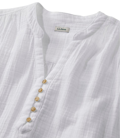 Women's Cloud Gauze Short-Sleeve Shift Dress L.L.Bean Everyday