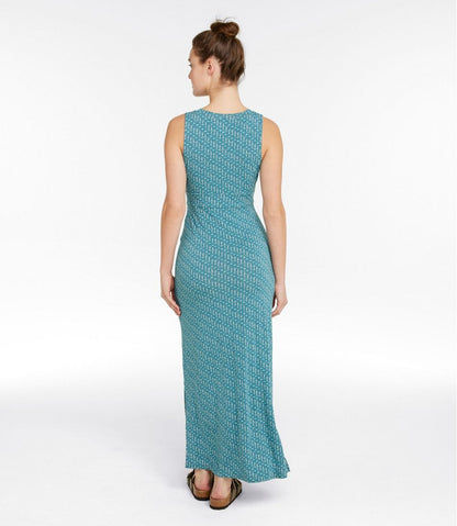 Women's Summer Knit Maxi Dress, Print L.L.Bean New