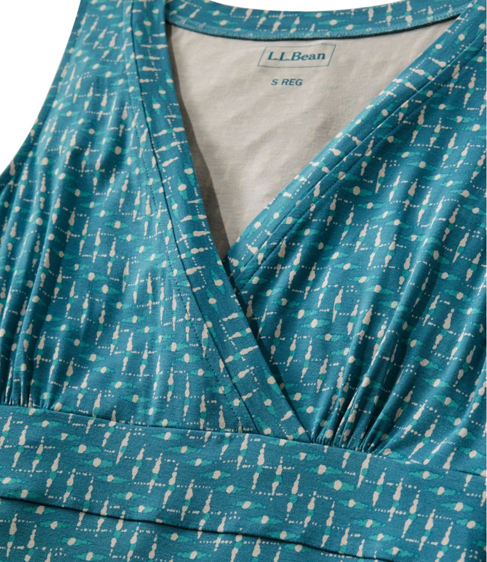 Women's Summer Knit Maxi Dress, Print L.L.Bean New
