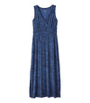 Deep Blue Linear Floral