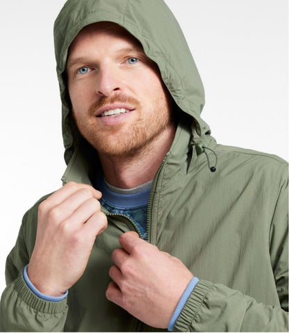 Men's Light and Airy Anorak Windbreaker L.L.Bean Classic