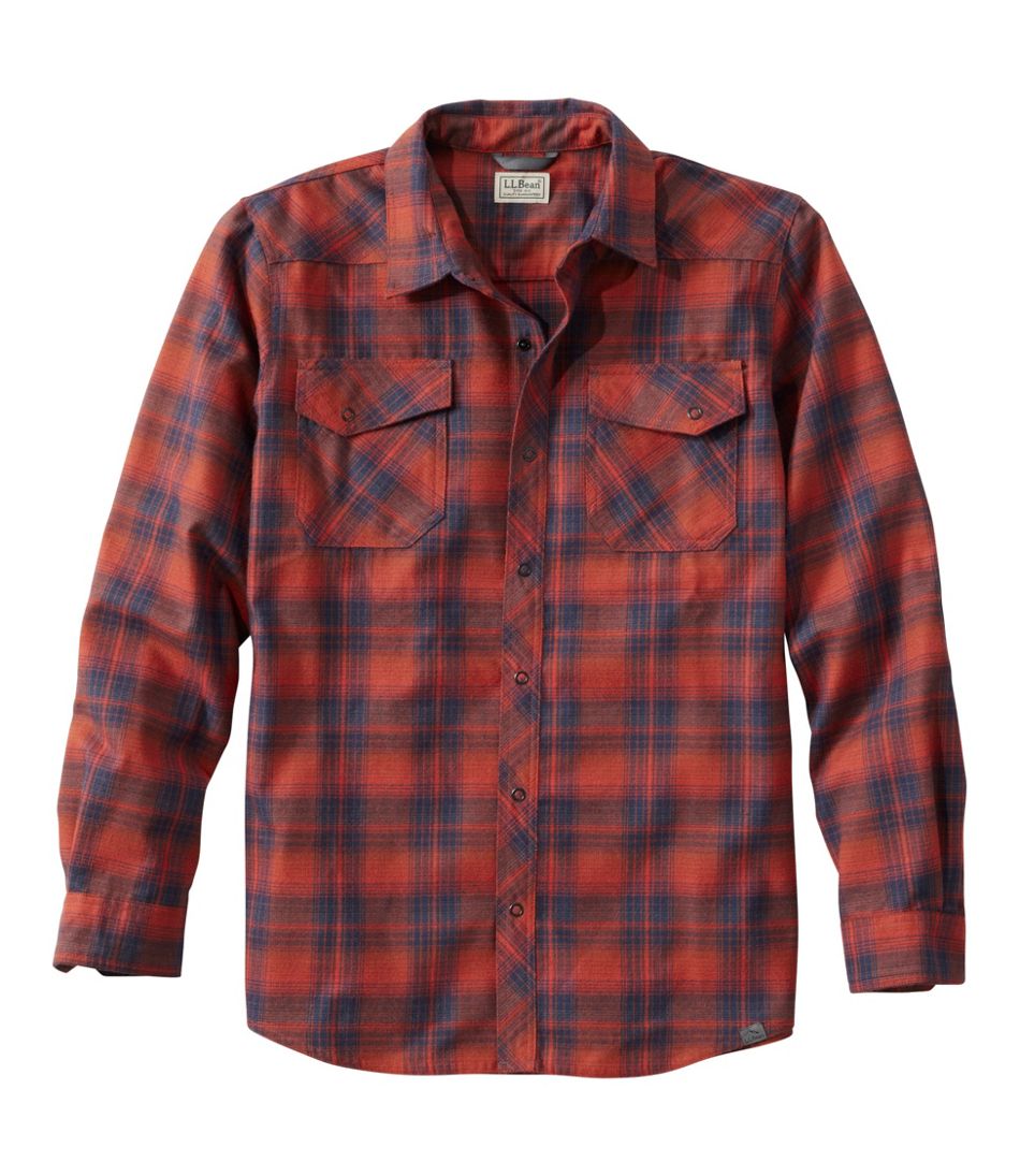 Men's Katahdin Performance Flannel Shirt, Slightly Fitted L.L.Bean New