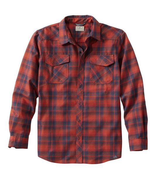 Men's Katahdin Performance Flannel Shirt, Slightly Fitted L.L.Bean New