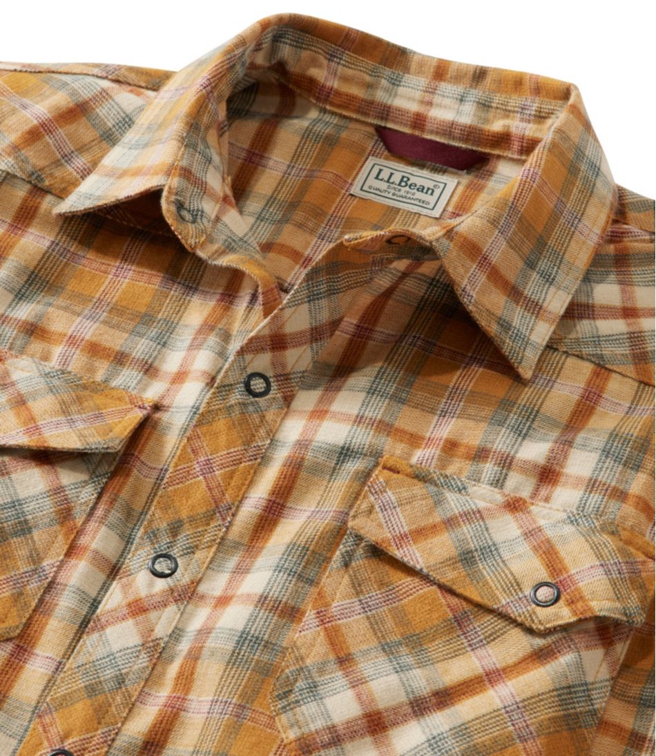 Men's Katahdin Performance Flannel Shirt, Slightly Fitted L.L.Bean New