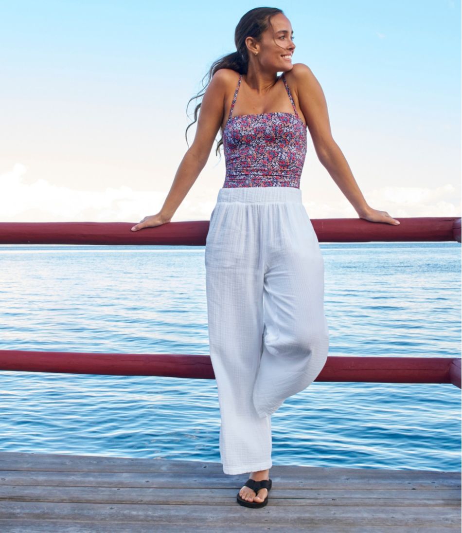 Women's Cloud Gauze Wide-Leg Pants L.L.Bean Everyday