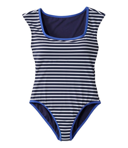 Women's Coastal Essentials Swimwear, Squareneck Tanksuit Print L.L.Bean Featured