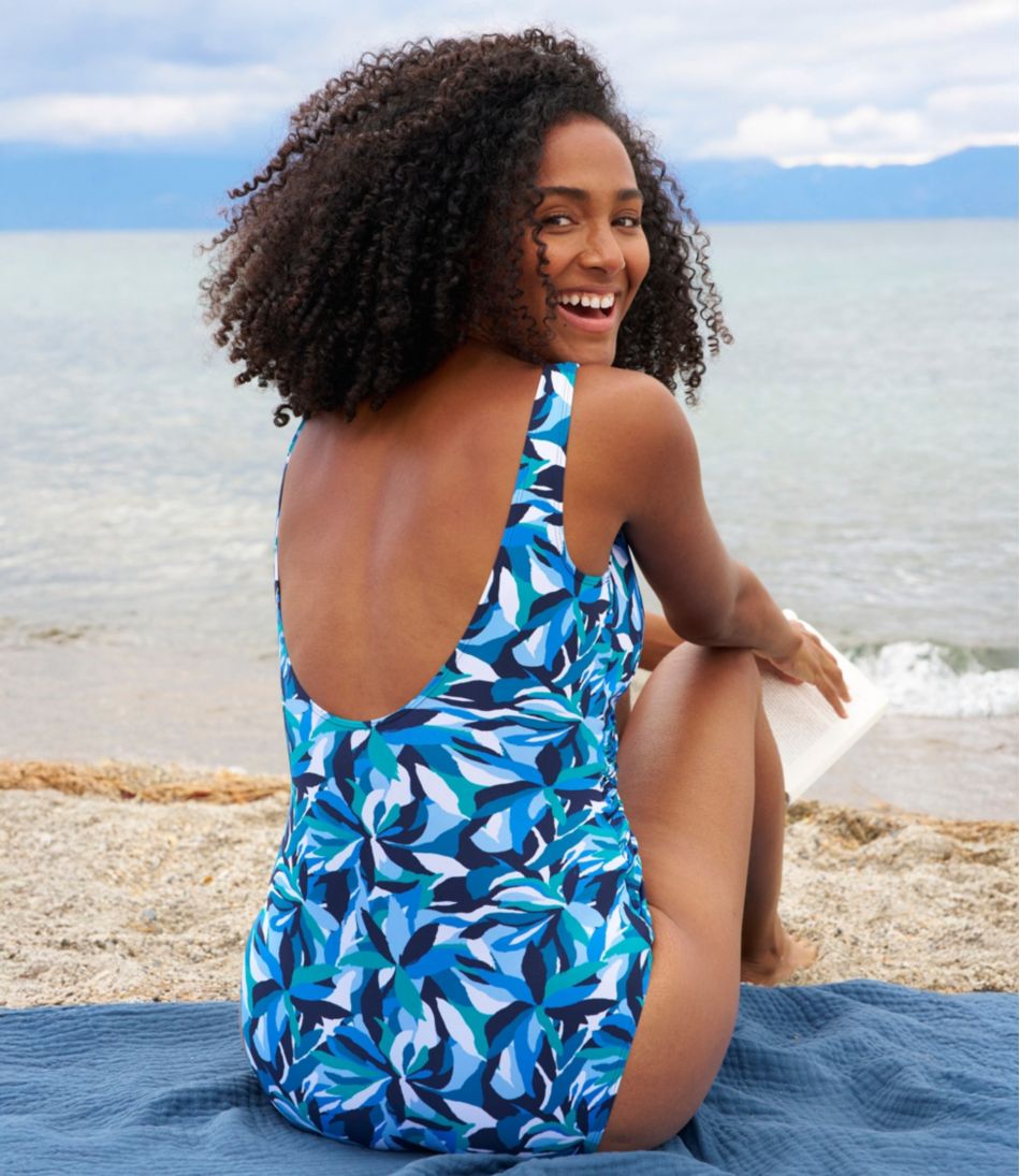Women's Shaping Swimwear, Tanksuit Print L.L.Bean Featured