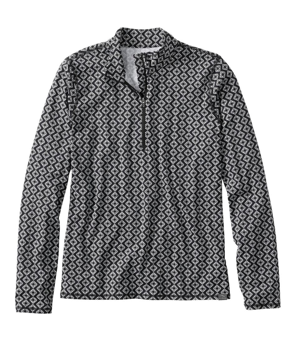 Women's SunSmart® UPF 50+ Sun Shirt, Quarter-Zip Print L.L.Bean Top Pick