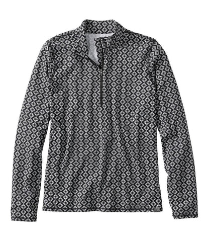 Women's SunSmart® UPF 50+ Sun Shirt, Quarter-Zip Print L.L.Bean Top Pick
