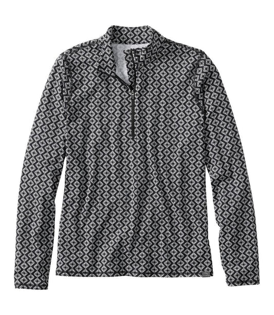 Women's SunSmart® UPF 50+ Sun Shirt, Quarter-Zip Print L.L.Bean Top Pick